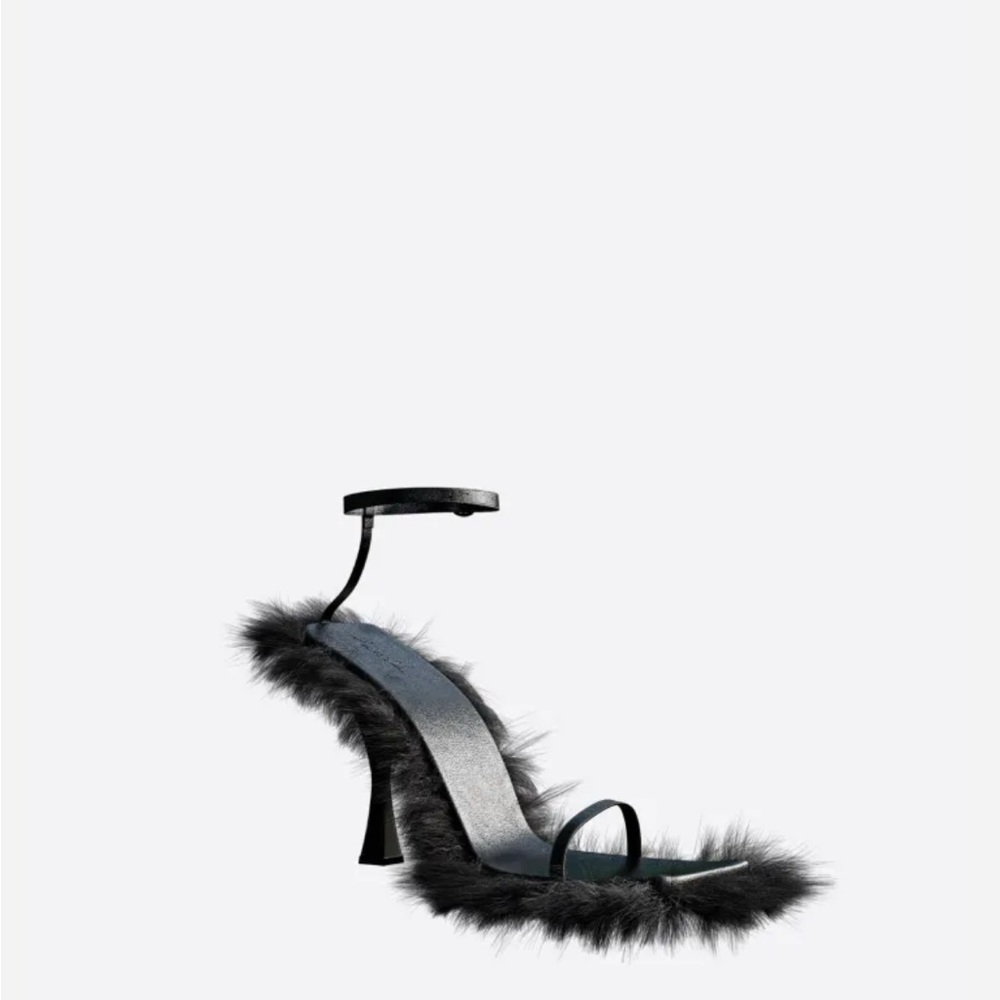 HANIFA FAUX FUR SAHAR SANDALS